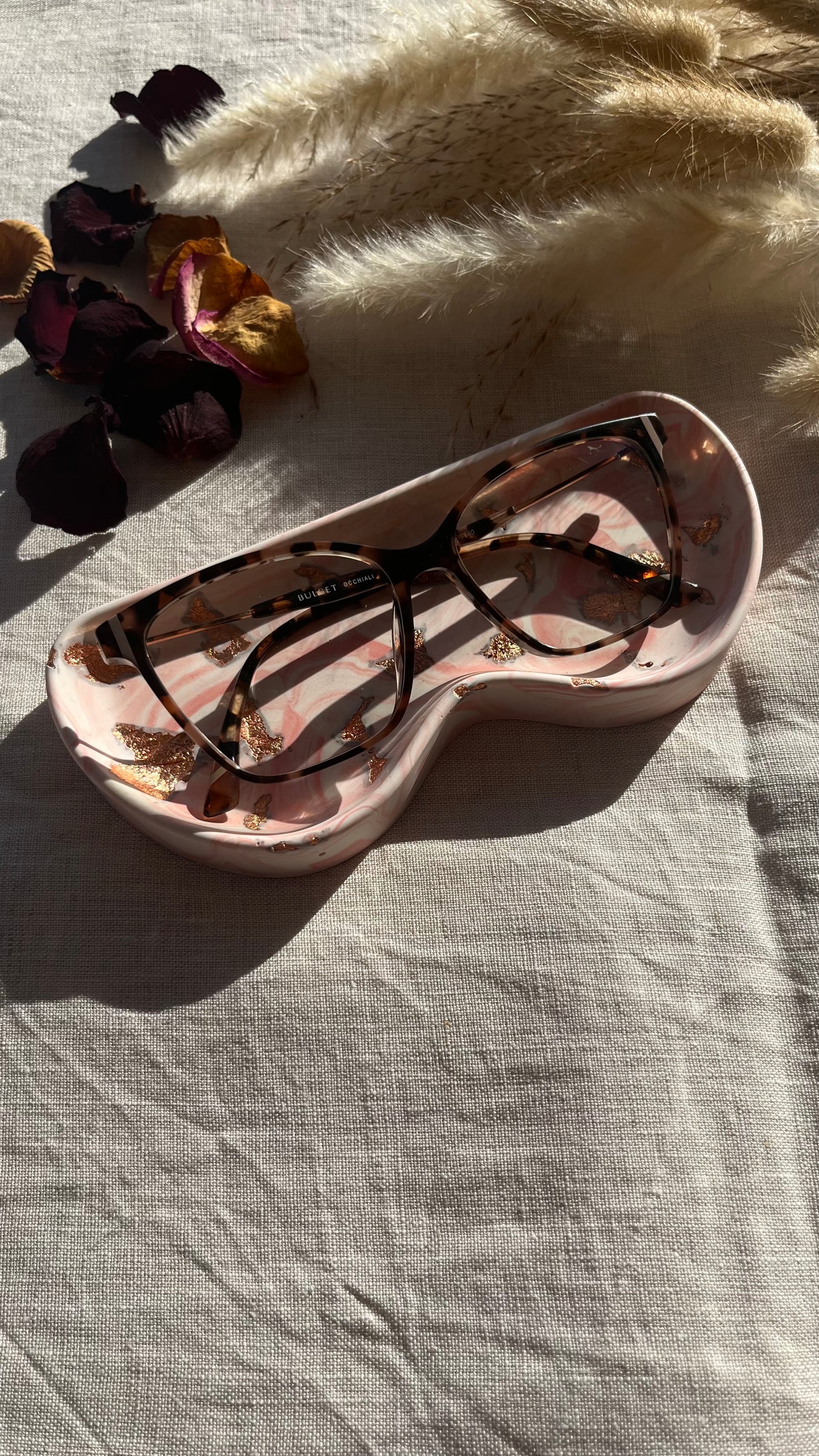 Support lunettes rond