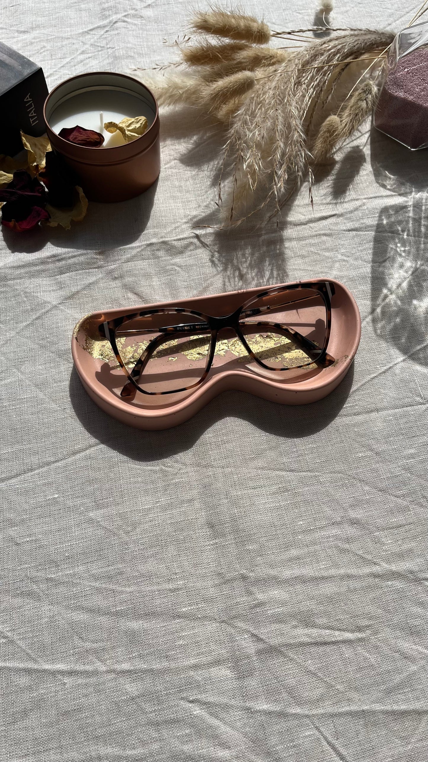 Support lunettes rond