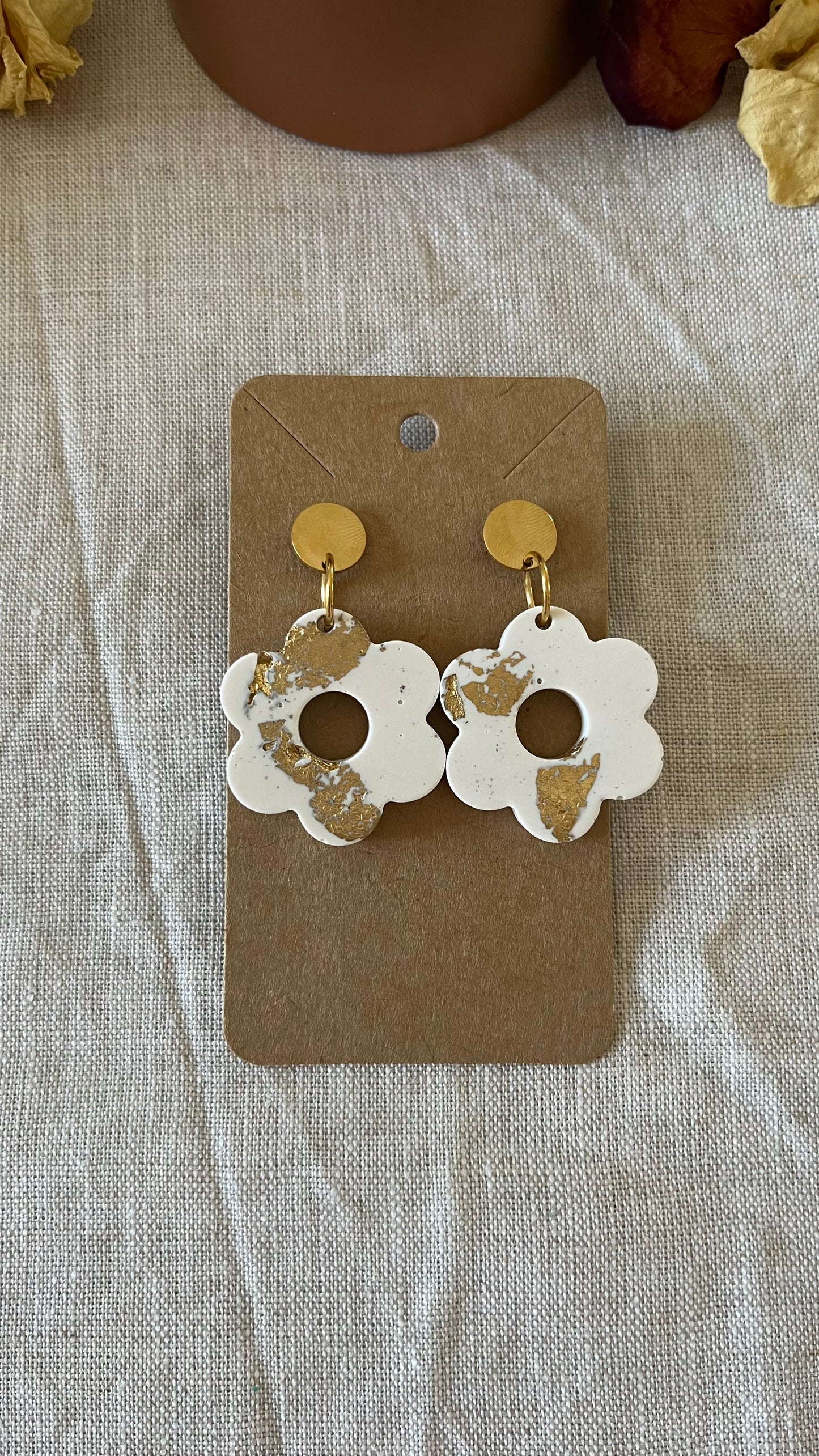 Boucles d'oreilles - Les marguerites