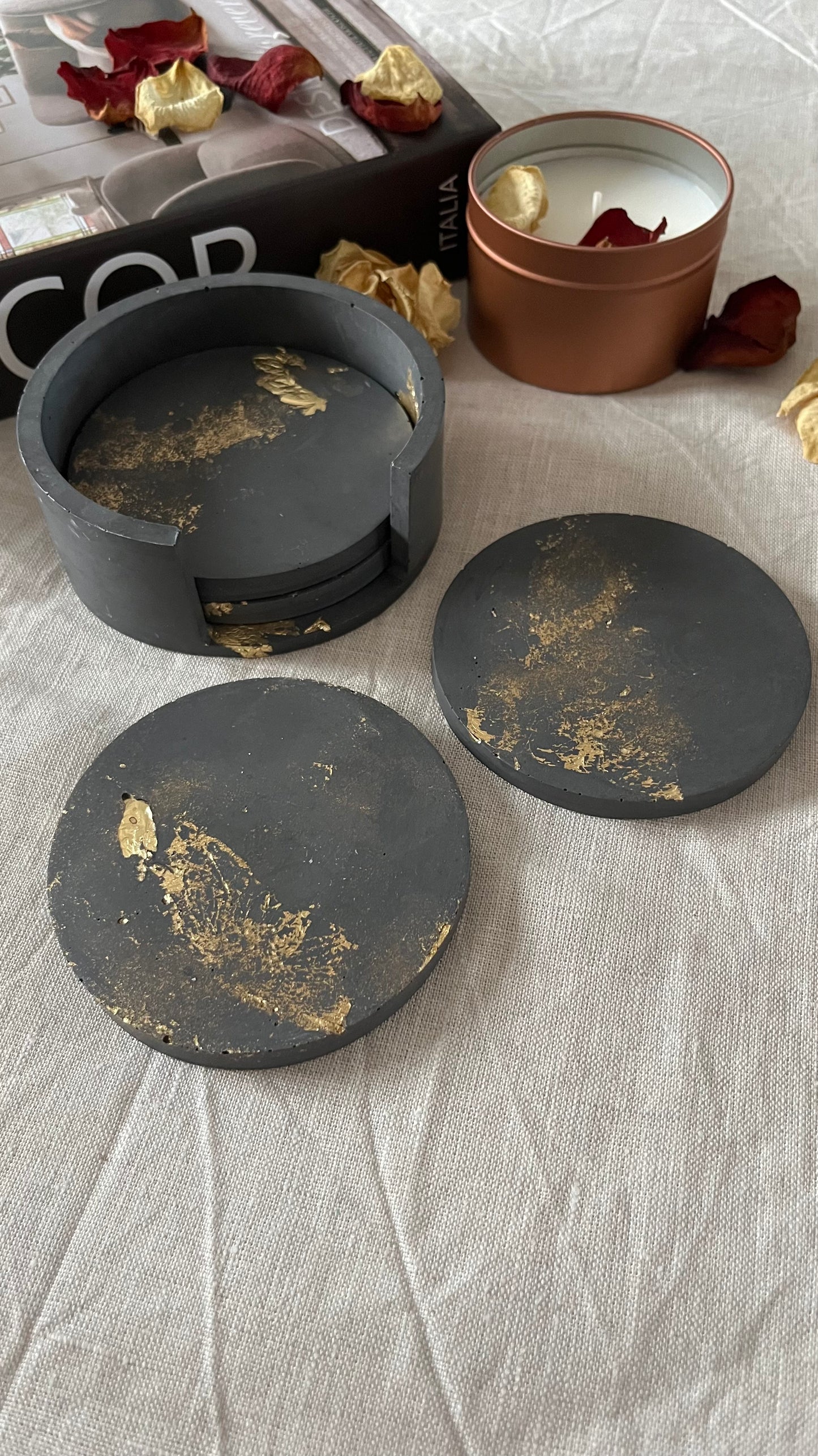 Sous verres avec socle
