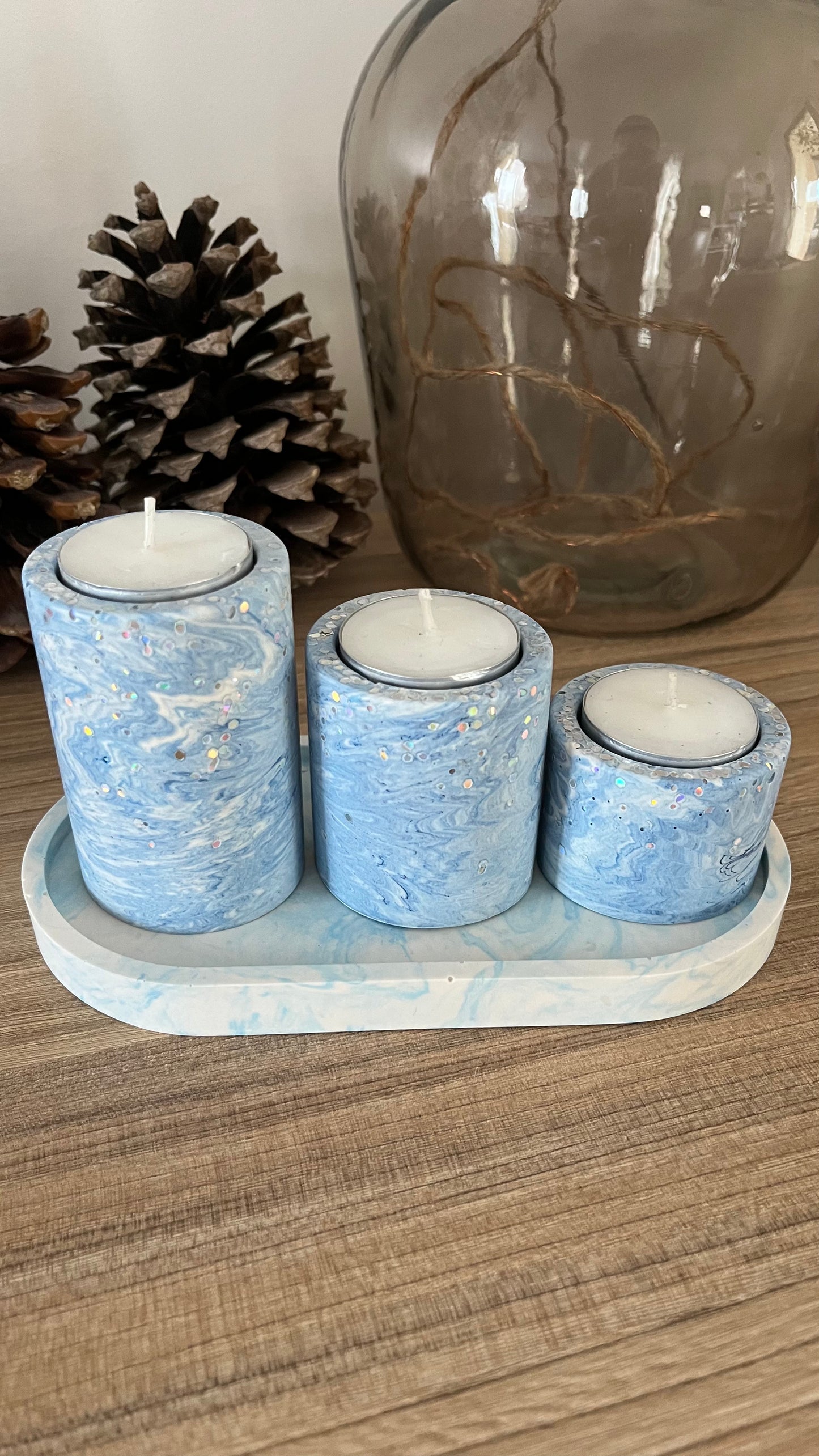 Trio bougeoirs