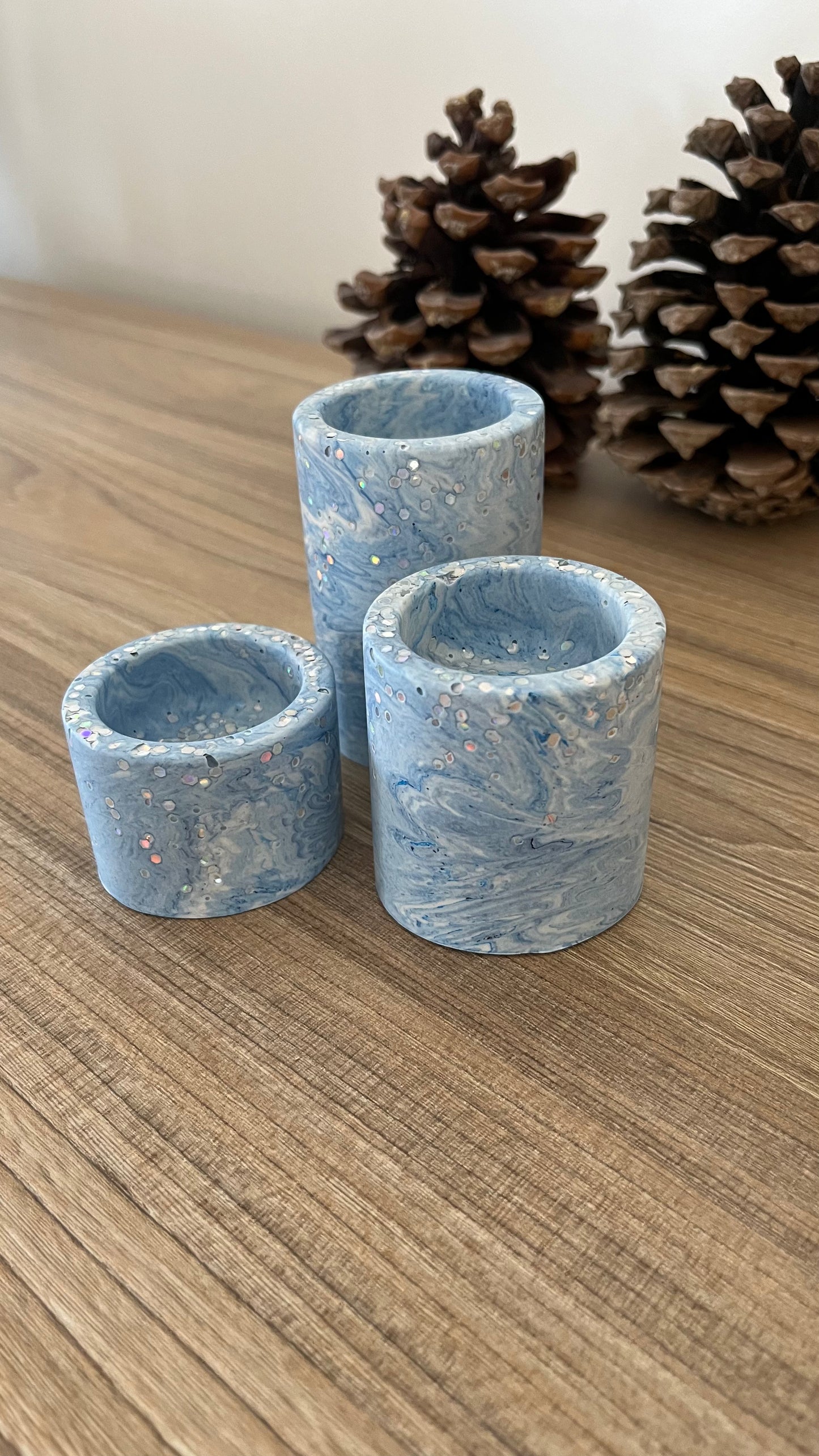Trio bougeoirs